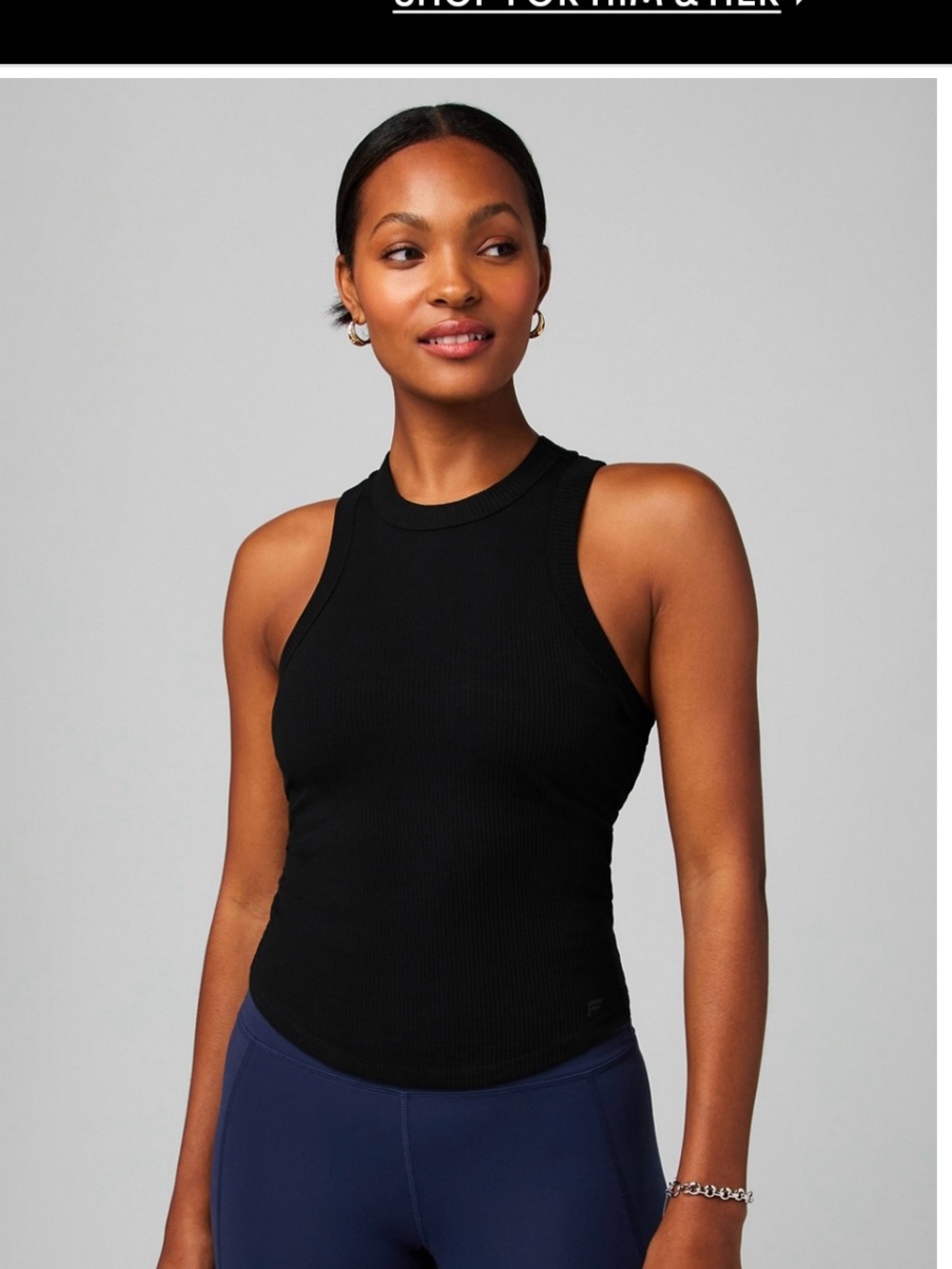 SET OF 3 Fabletics Ribbed Racerback Tank Top - Women